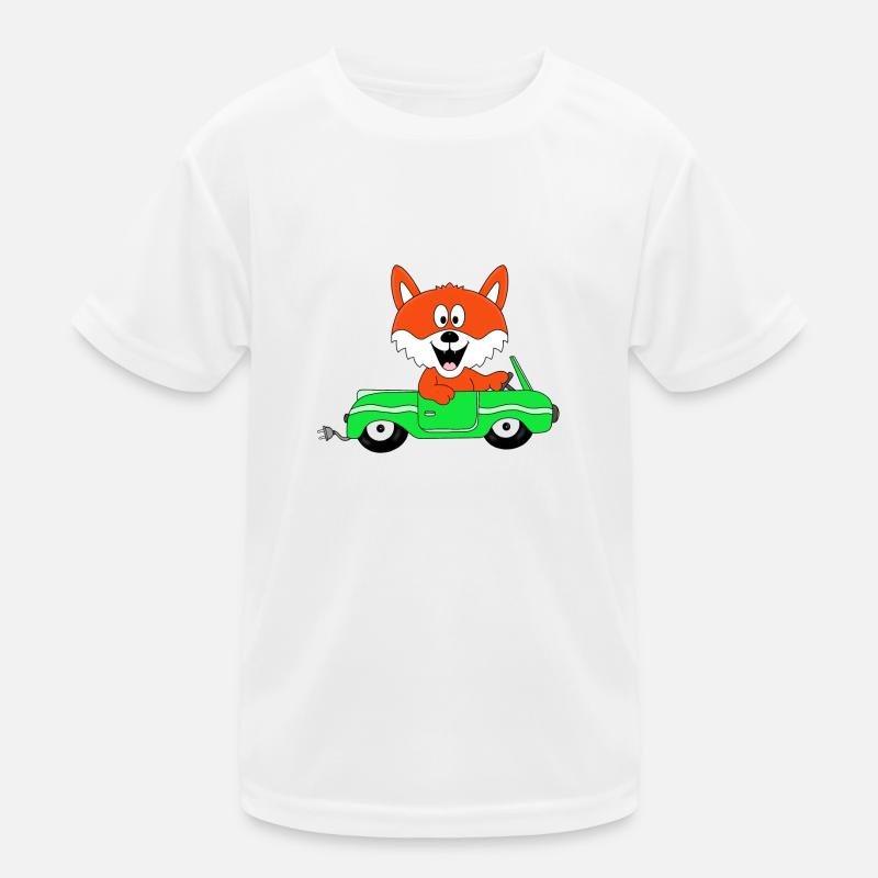 FUCHS - E-AUTO Kinder Funktions-T-Shirt