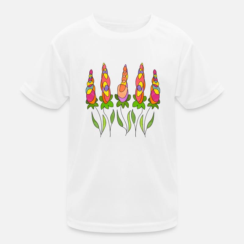 Blumen Kinder Funktions-T-Shirt