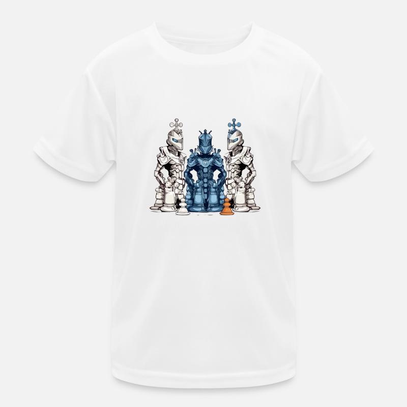 Futuristic chess pieces Kids Functional T-Shirt
