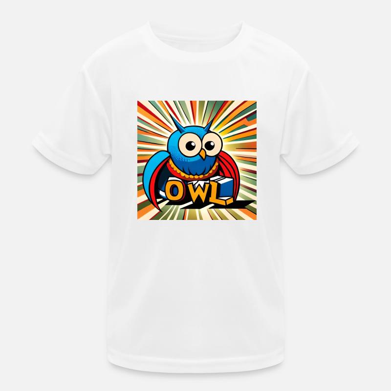 Eule - Eule - Zeichnung Illustration Vogel Kinder Funktions-T-Shirt