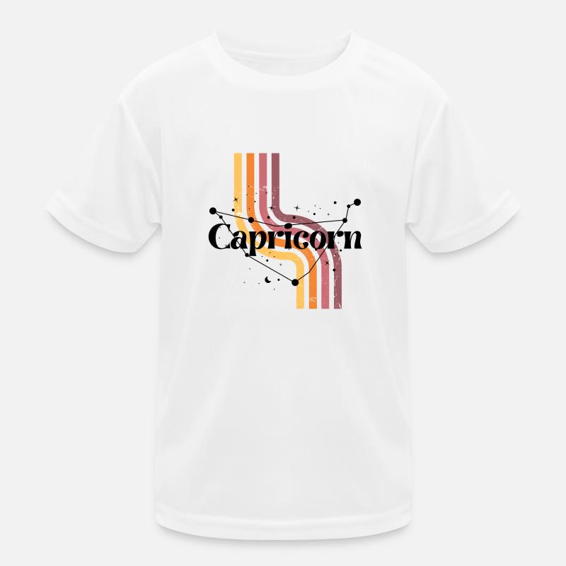 Steinbock Retro Horoskop Kinder Funktions-T-Shirt