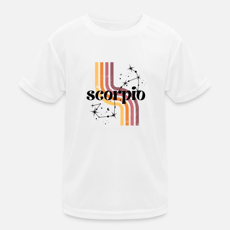 Scorpio retro horoscope Kids Functional T-Shirt