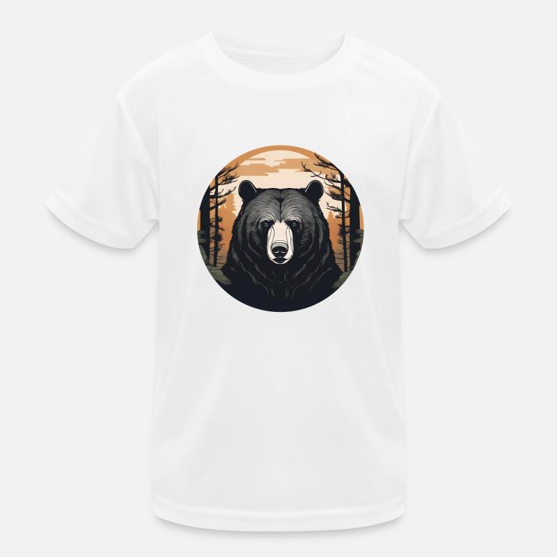 Bear Emblem Kids Functional T-Shirt