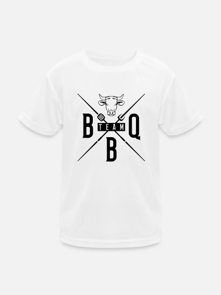 Grill BBQ Team - Kids Functional T-Shirt - white - Front