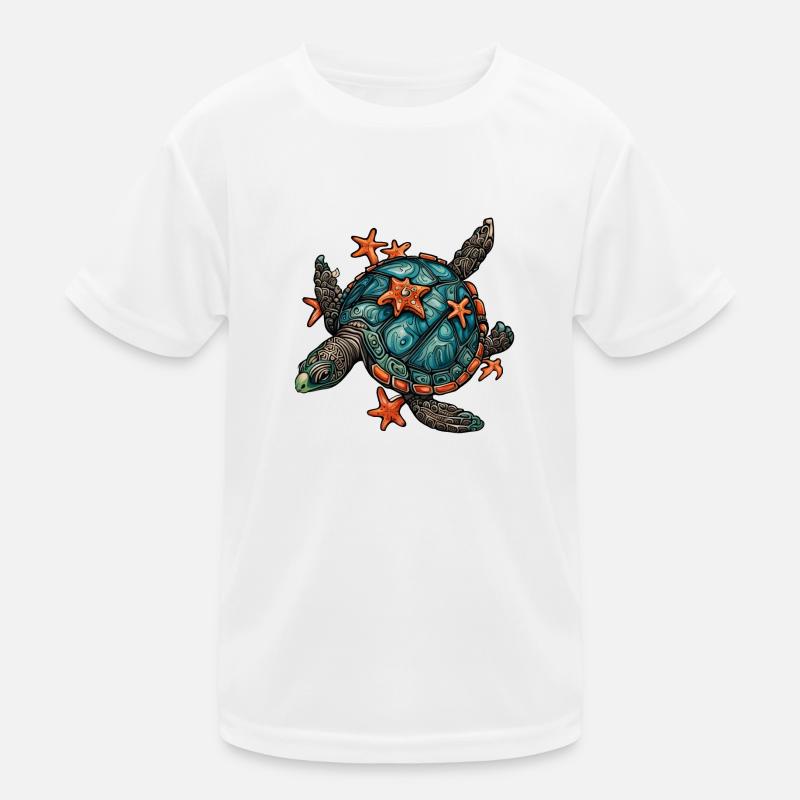 Schildkröte Kinder Funktions-T-Shirt