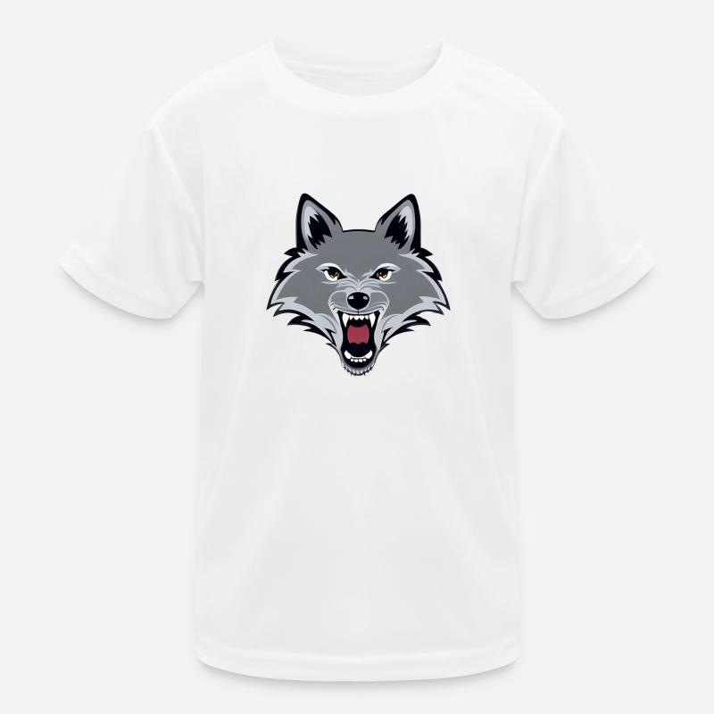 loup en colère T-shirt sport Enfant