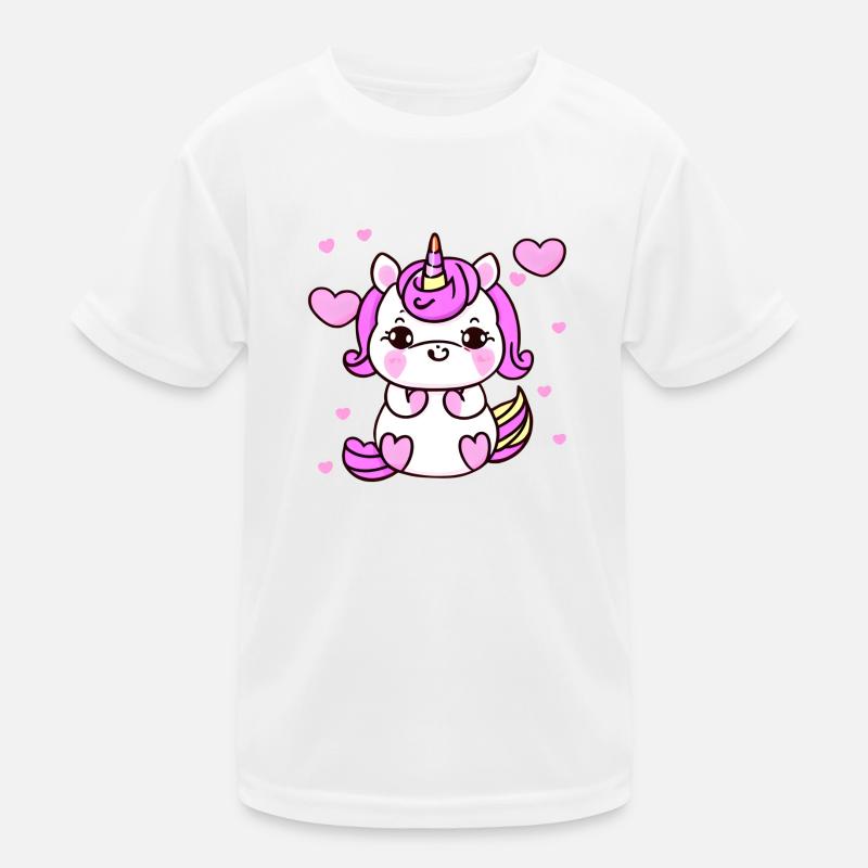 Einhorn Mädchen Unicorn Fabeltier Einhörner Kinder Funktions-T-Shirt