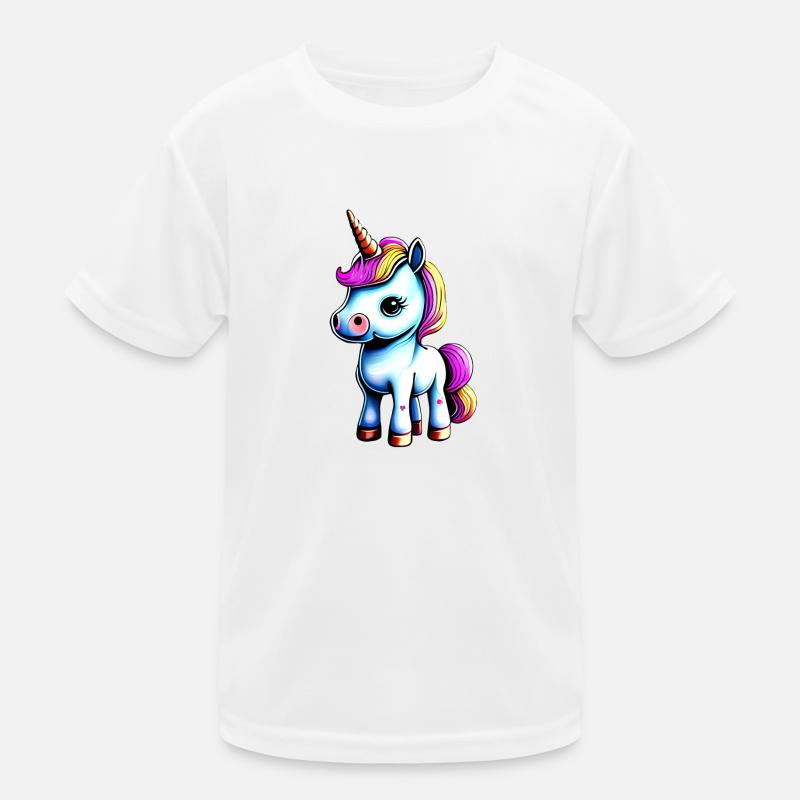 Einhorn Fabeltier Einhörner Unicorn Mädchen Kinder Funktions-T-Shirt