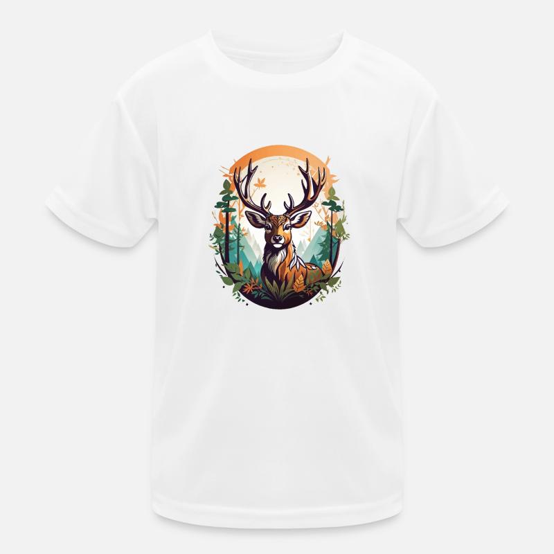 Hirsch Kinder Funktions-T-Shirt