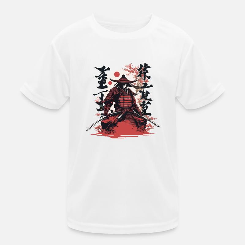 Japanischer Samurai Kinder Funktions-T-Shirt
