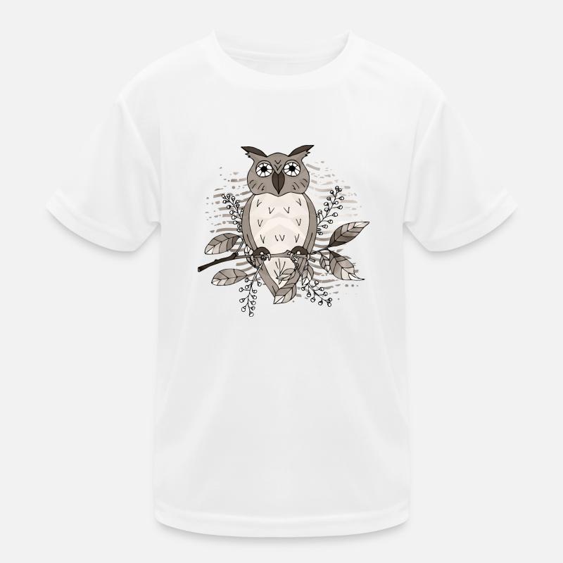 Vogel - Kinder Funktions-T-Shirt - Weiß
