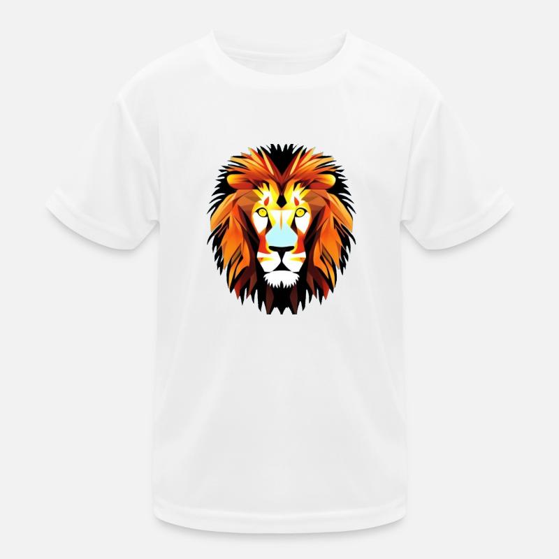 Abstract Lion Kinder Funktions-T-Shirt