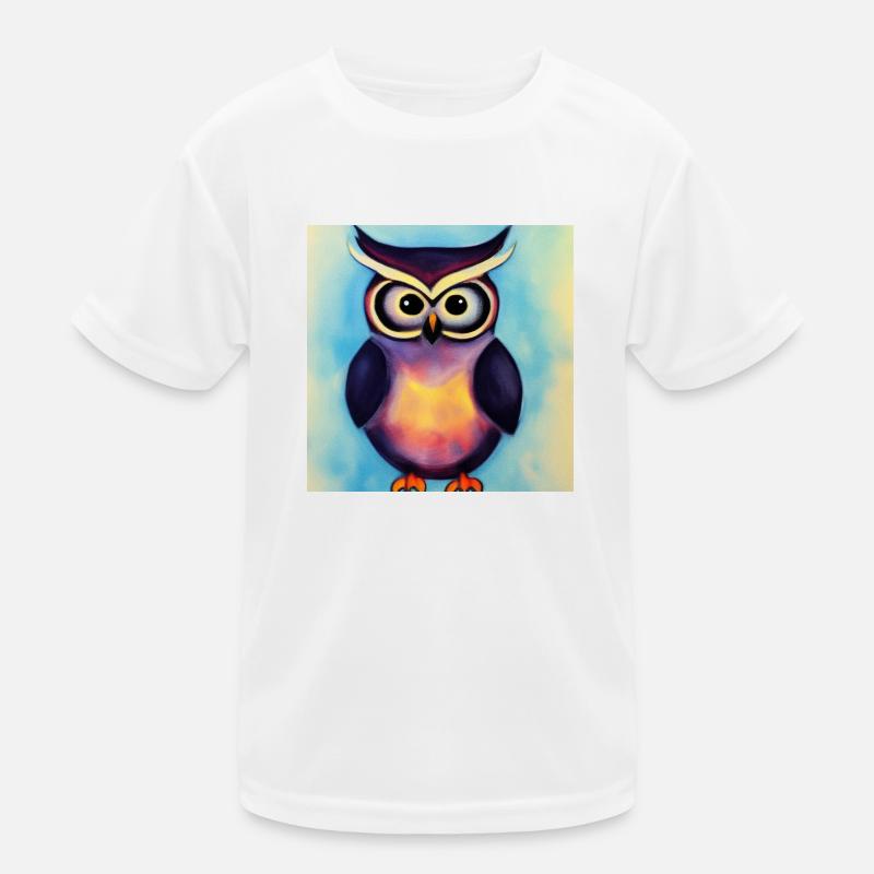 Eule Kinder Funktions-T-Shirt