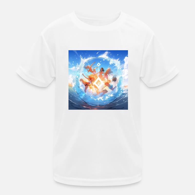 Sommer-Kampf Kinder Funktions-T-Shirt