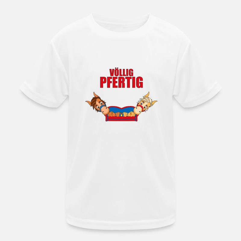 PFERDE - PFERD - SOFA - CHILLEN - PONY - PONYS Kinder Funktions-T-Shirt