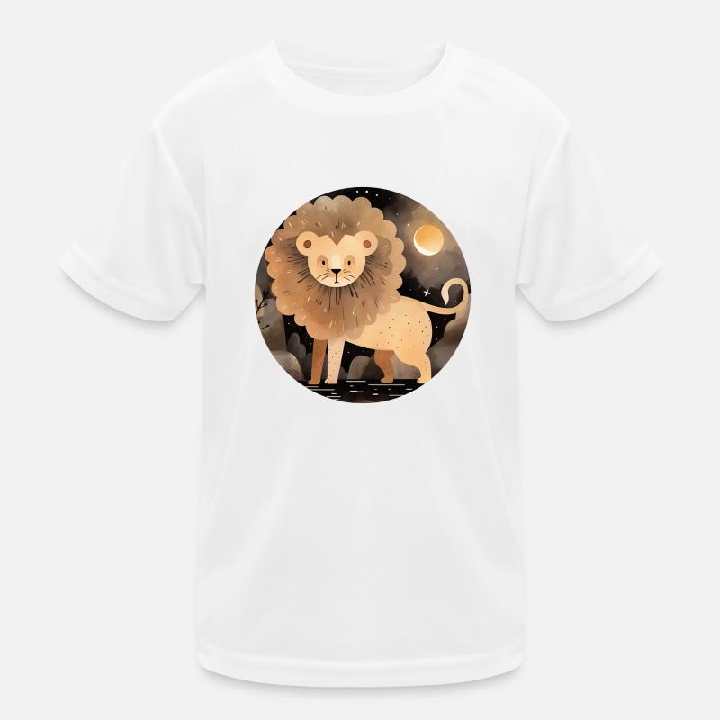 Sternzeichen Löwe Kinder Funktions-T-Shirt
