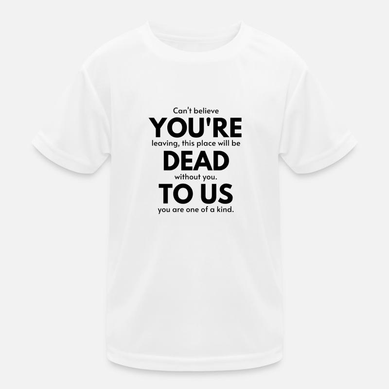 Adieu collègue T-shirt sport Enfant