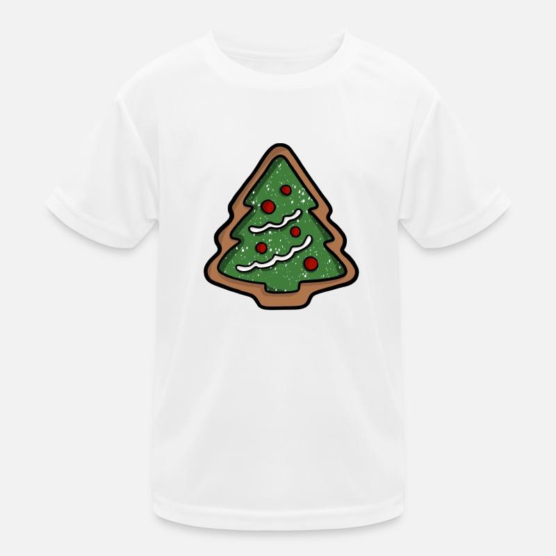 Weihnachtsbaum Plätzchen Kinder Funktions-T-Shirt