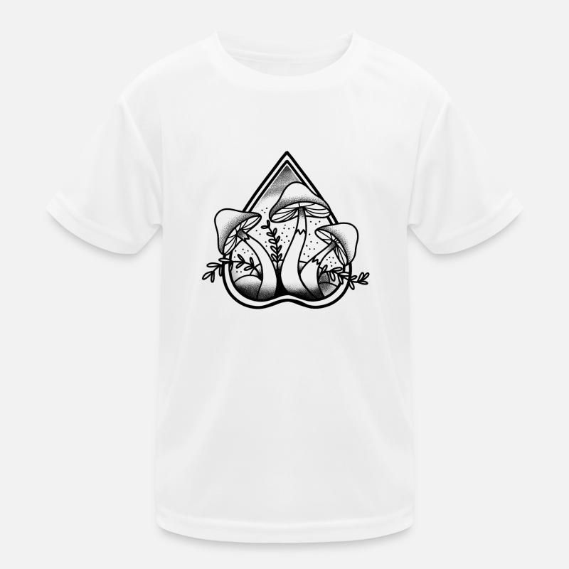 Witchcore Ouija Pointer mit drei Pilzen Kinder Funktions-T-Shirt