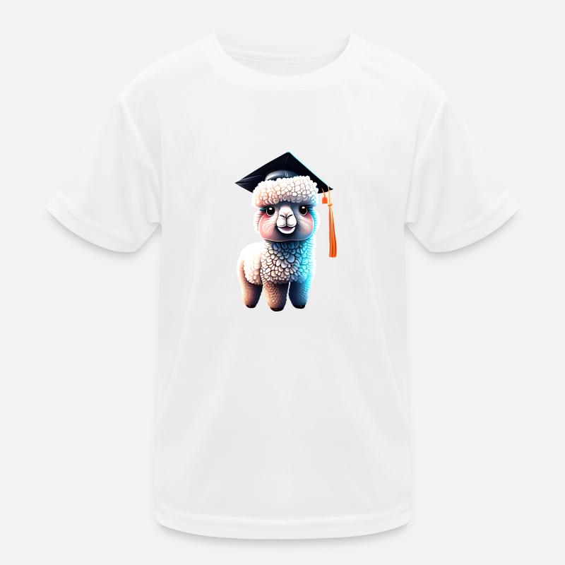 Bachelor Schulabschluss Studium Absolvent Alpaka Kinder Funktions-T-Shirt