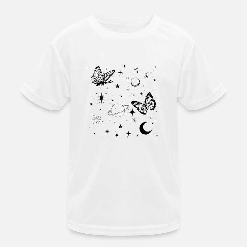 Space Butterfly Kids Functional T-Shirt