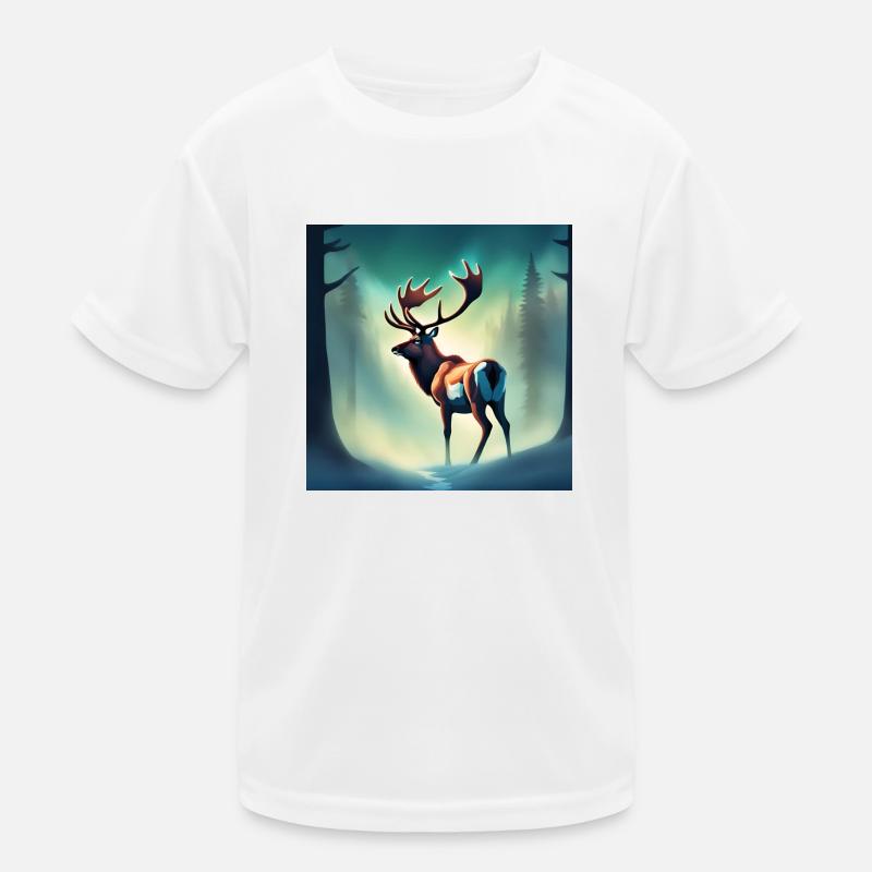 Caribou forêt canadienne T-shirt sport Enfant