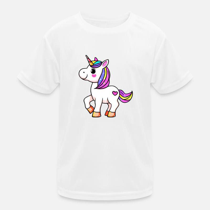 Einhorn Fabeltier Mädchen Einhörner Kinder Funktions-T-Shirt