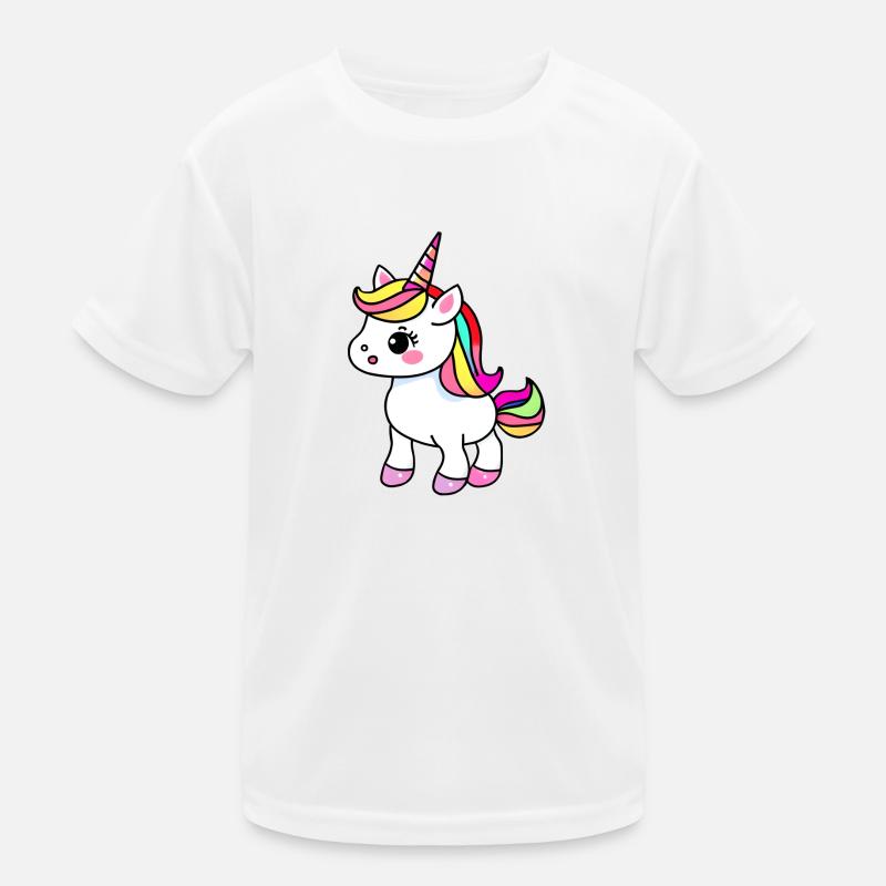 Einhorn Fabeltier Mädchen Einhörner Kinder Funktions-T-Shirt