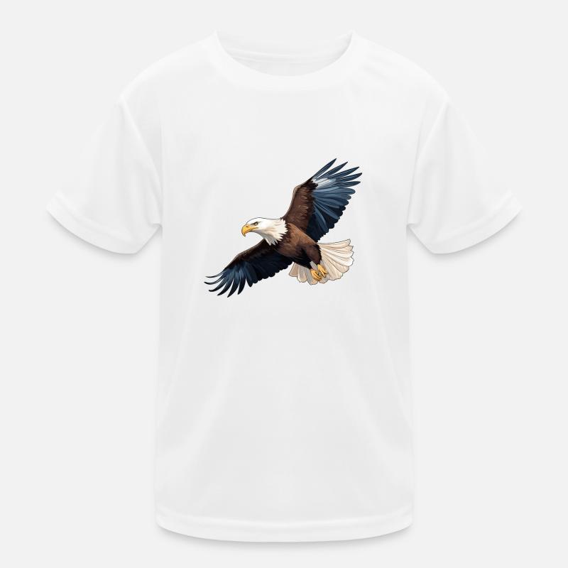 Bald Eagle Eagle Flying Eagle Kids Functional T-Shirt