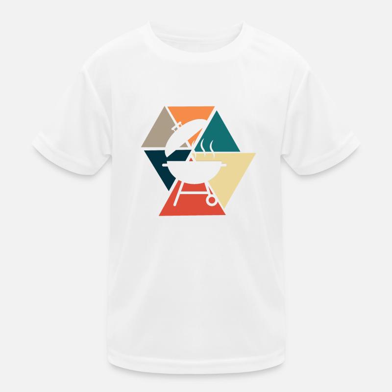Vintage Retro BBQ - BBQ Geschenkidee Kinder Funktions-T-Shirt