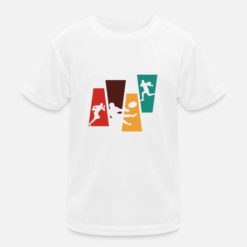Vintage retro rugby gift idea Kids Functional T-Shirt