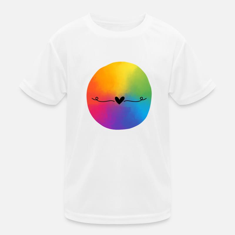 Mit vollem Herzen Kinder Funktions-T-Shirt