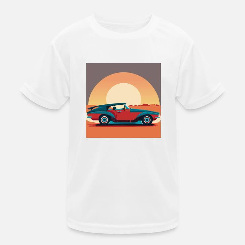 Oldtimer / Auto / Sonnenuntergang Kinder Funktions-T-Shirt