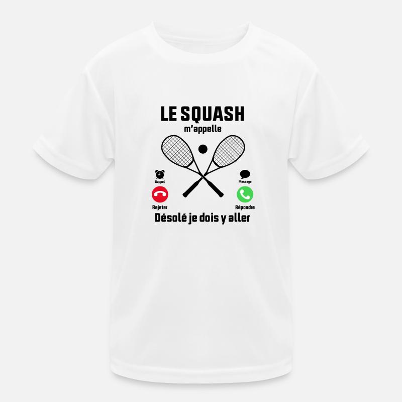 Le Squash m'appelle idée cadeau Squash T-shirt sport Enfant