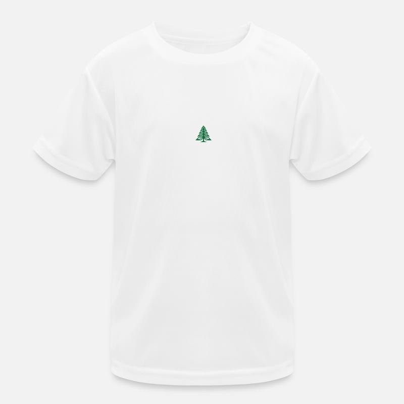 Discreet Christmas Tree Christmas Tree Fir Tree Logo Kids Functional T-Shirt