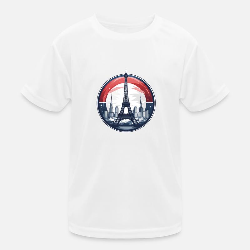 Paris Eiffelturm Kinder Funktions-T-Shirt