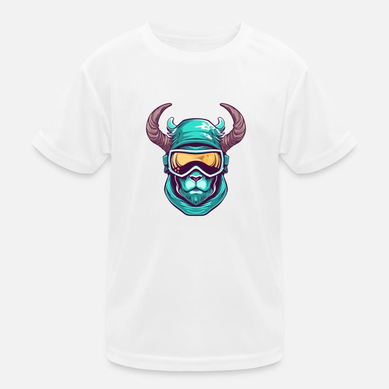 Steinbock Wintersport Kinder Funktions-T-Shirt