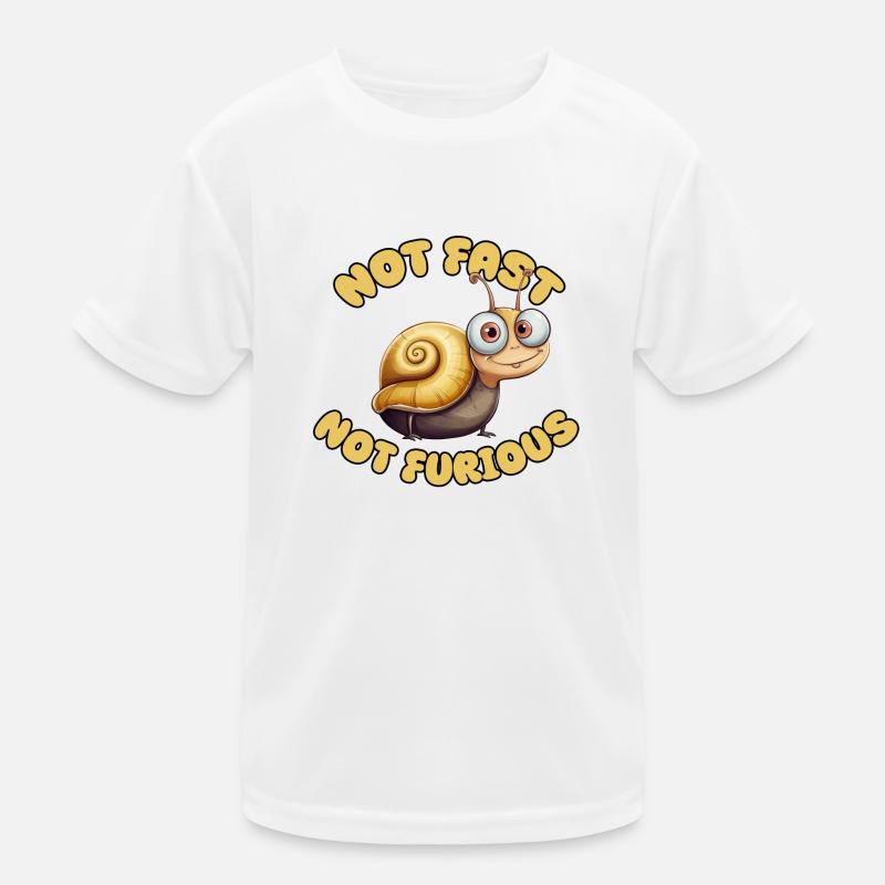 Escargot - Pas rapide, pas furieux T-shirt sport Enfant