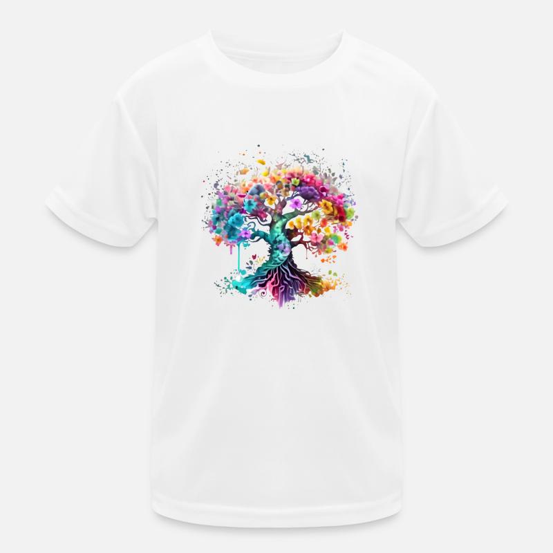 Keltischer Baum des Lebens Lebensbaum Meditation Kinder Funktions-T-Shirt