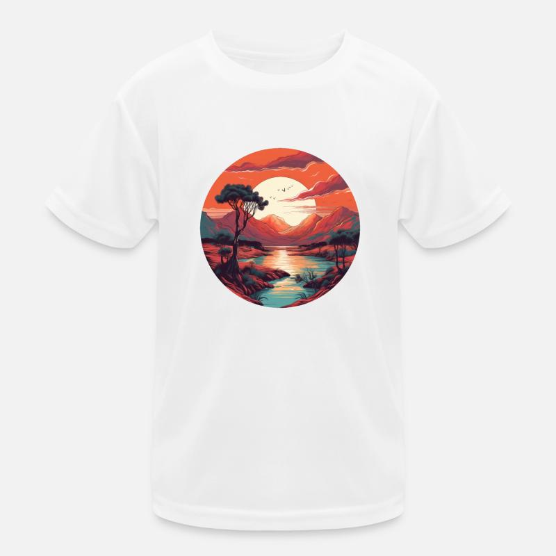Einsamer Baum Kinder Funktions-T-Shirt