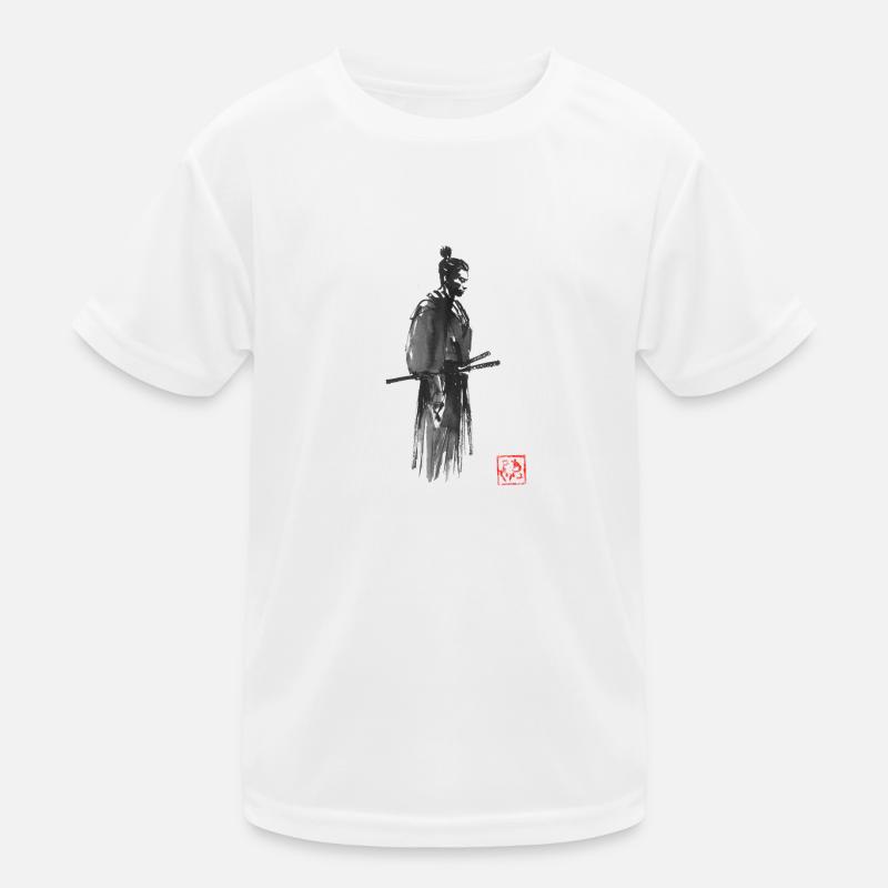 Samurai-Profil Kinder Funktions-T-Shirt