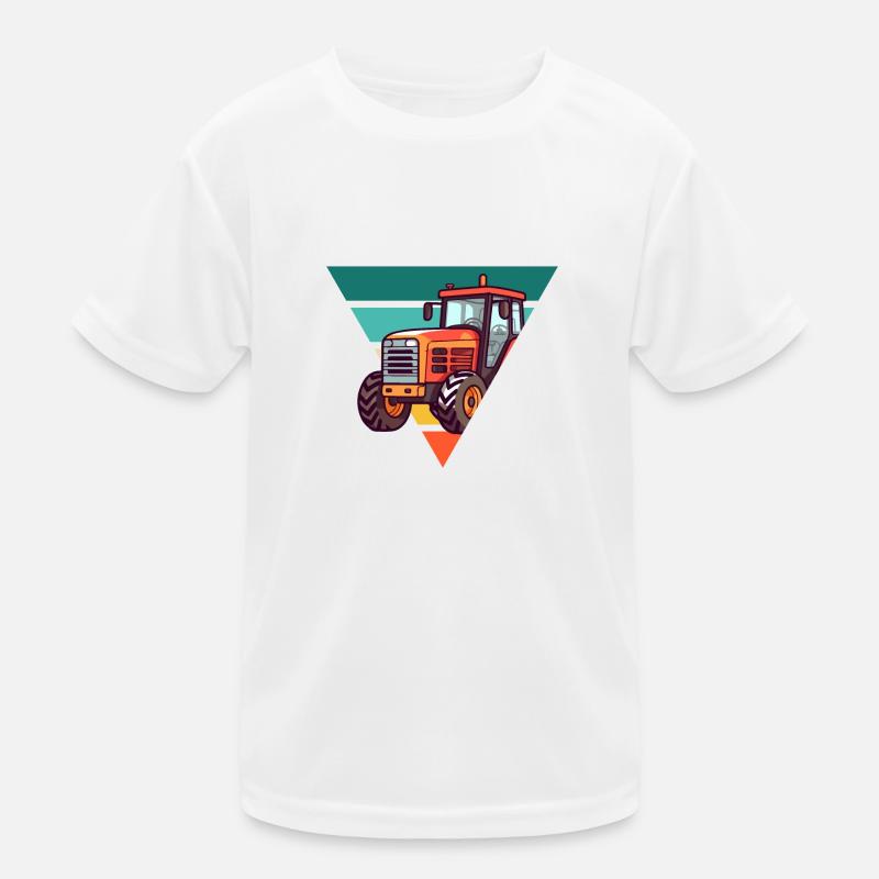 Vintage Traktor - Geschenkidee Kinder Funktions-T-Shirt