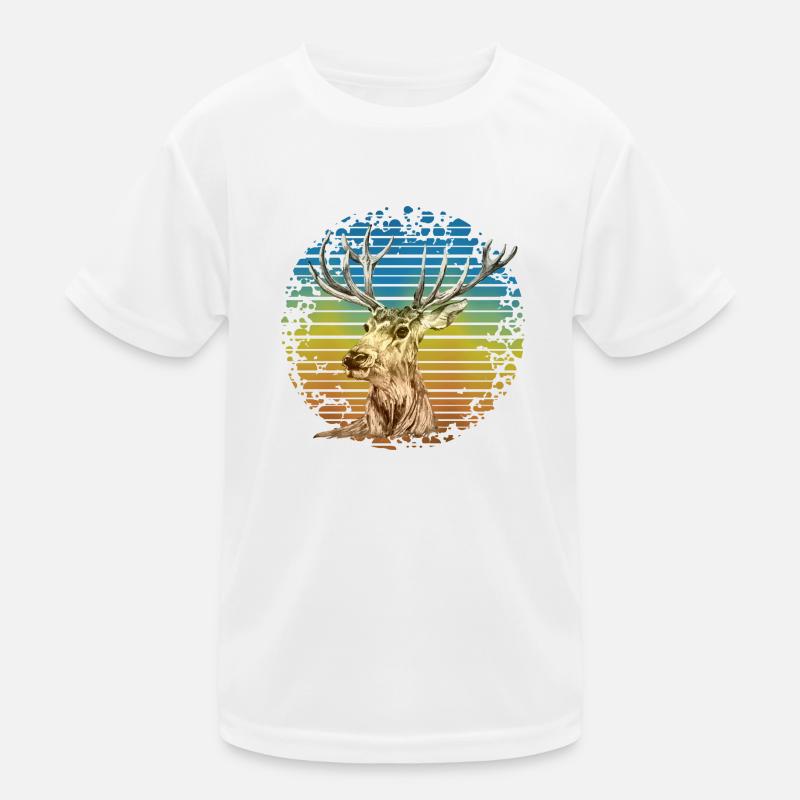 Hirsch Kinder Funktions-T-Shirt