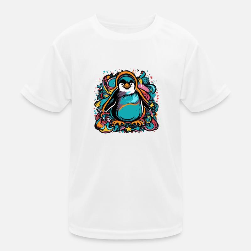 Pingouin coloré T-shirt sport Enfant