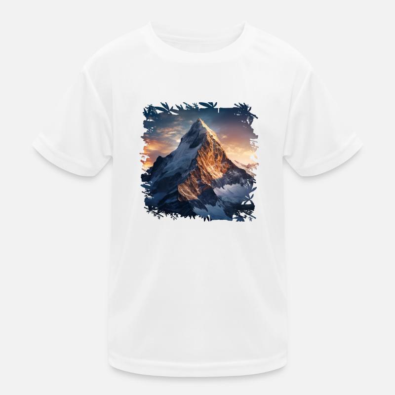 Bergsteigen am Matterhorn Kinder Funktions-T-Shirt
