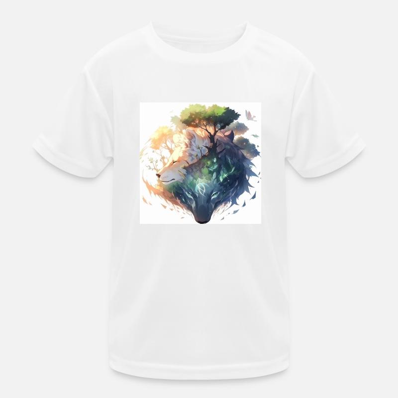 Wolves - Kids Functional T-Shirt - white