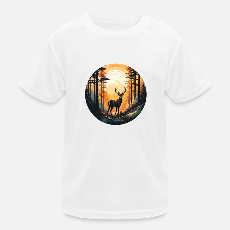 Shadow of the deer Kids Functional T-Shirt