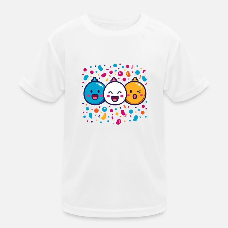 Fasnachtsfreude mit Konfetti Kinder Funktions-T-Shirt