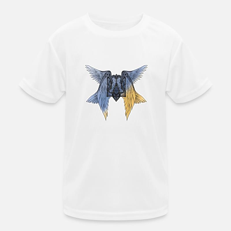 trident ailé de l’Ukraine avec le drapeau T-shirt sport Enfant