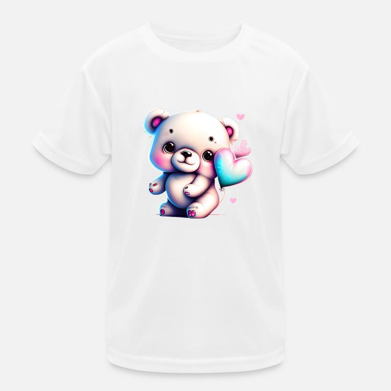 Petit ourson d'amour T-shirt sport Enfant